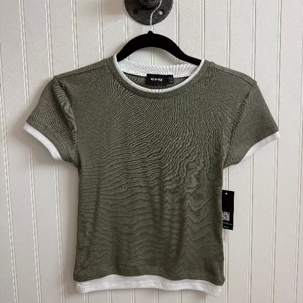 Larisa Faux Double Layer Tee