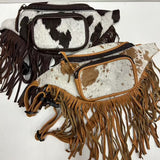 Western Cowhide Fanny Pack