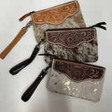 Cowhide Wristlet