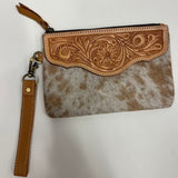 Cowhide Wristlet