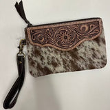 Cowhide Wristlet