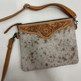 Leather Cowhide Clutch Crossbody