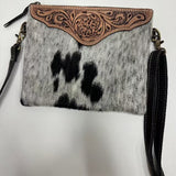 Leather Cowhide Clutch Crossbody