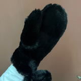 Faux Fur Mittens
