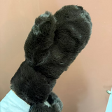 Faux Fur Mittens