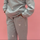 All Over Heart Oversized Joggers