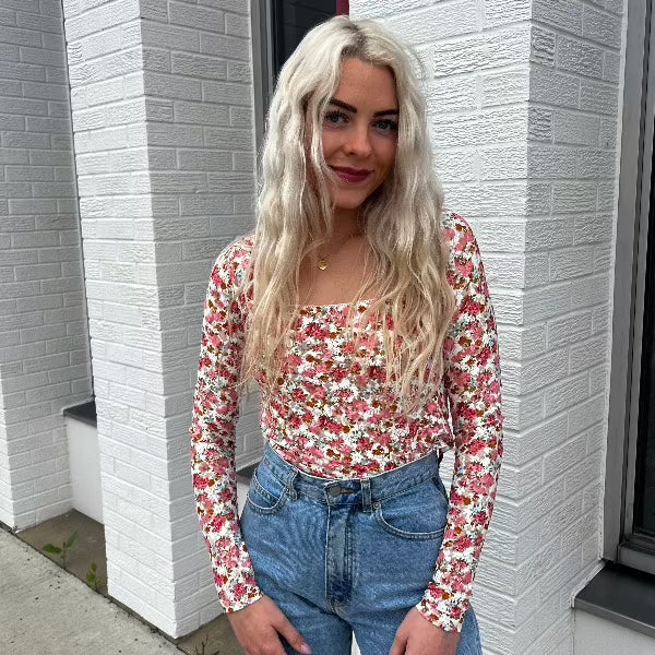 Lace Floral Long Sleeve