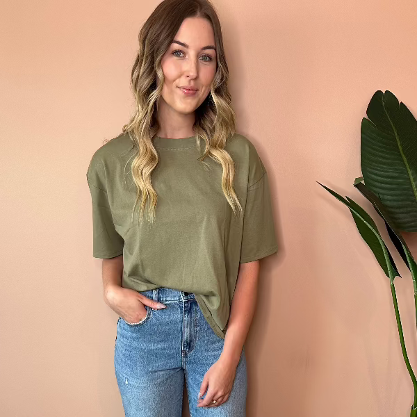 Solid Boxy Tee