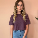 Sway Cotton Jersey Cropped Tee