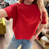 Tess Cotton Short Sleeve Top