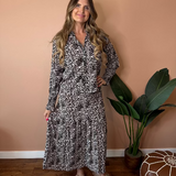 Lexy Leopard Long Skirt