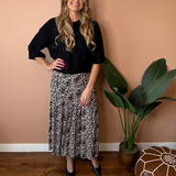 Lexy Leopard Long Skirt
