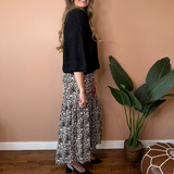 Lexy Leopard Long Skirt