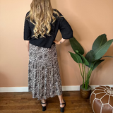 Lexy Leopard Long Skirt