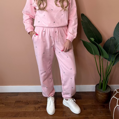 All Over Flower Oversized Jogger