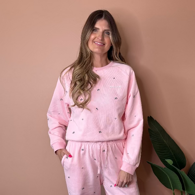 All Over Flower Perfect Crew