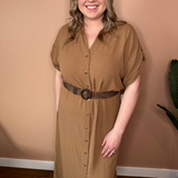 Rylee Belted Shirt Dress