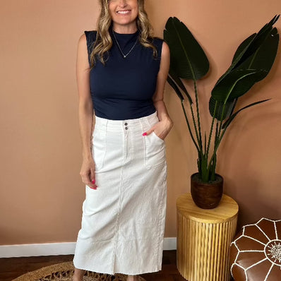 Madlyn High Rise Maxi Skirt