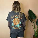 Always In Bloom Rose BF Tee