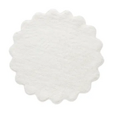 Tufted Roubd Scallop Bathmat