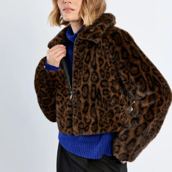 Lexi Leopard Fur Jacket