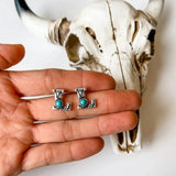 Western Stamped Initial Studs