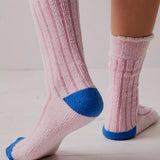 Plush Inside Out Crew Socks