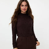 Jan Solid Jacquard Sweater