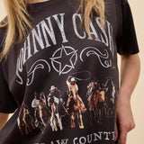 Johnny Cash Outlaw Country Merch Tee