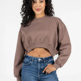 Jess Cotton Fleece Crop