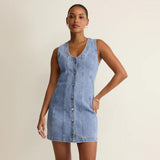 Jolie Denim Mini Dress