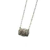 Western Belt Buckle Initial Necklace