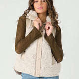 Kamryn Mixed Fabric Vest