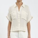 Kate Short Sleeve Button Up