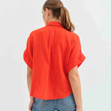 Kate Short Sleeve Button Up