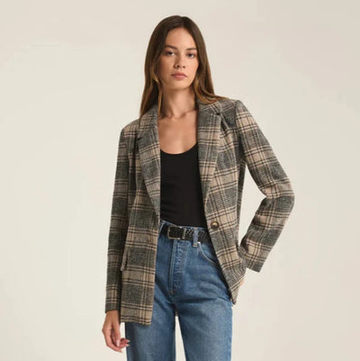 Kingston Relaxed Plaid Blazer