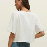 La Belle Linen Cropped Top