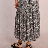 Lexy Leopard Long Skirt