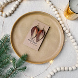 Leather Leaf Earrings
