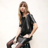 London Faux Leather Mini Dress