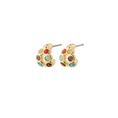 Lonnie Semi-Precious Stone Hoops