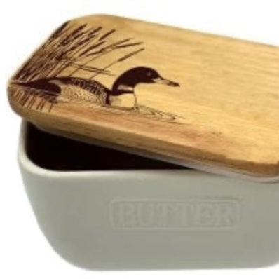 Butter Dish - Loon Bird