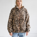 Leopard Sherpa Jacket