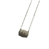 Western Belt Buckle Initial Necklace