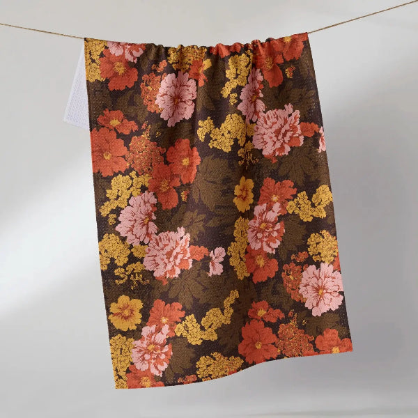 Geometry Autumn Kitchen Tea Towel