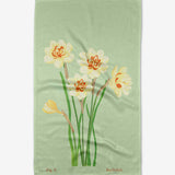 Geometry Birth Flower Tea Towel