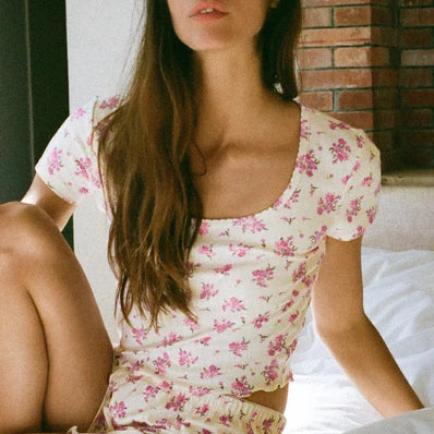 Flower Market Ditsy Pointelle Tee