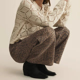 Marli Denim Leopard Pant