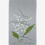 Geometry Birth Flower Tea Towel