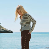 Medina Cozy Stripe Cardigan